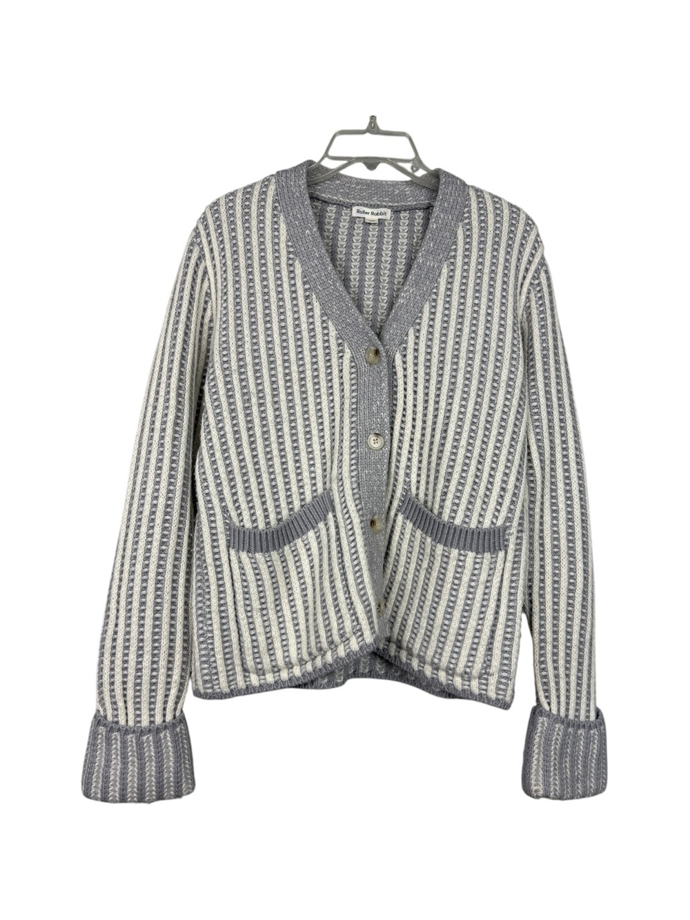 Roller Rabbit Knit Chunky Oversized Button Cardigan - Picture 2 of 6